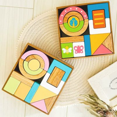 【スタンダードカラーは予約12月上旬入荷予定】【積み木に名入れ】SOUNDブロックス ＜ 0歳 6ヶ月  1歳 ＞ Edute(エデュテ）