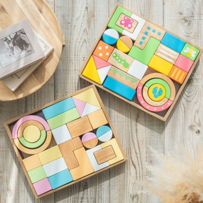 【名入れ＆サンタ積み木】 SOUNDブロックスLarge  ＜ 10ヶ月 1歳 2歳＞ Edute(エデュテ）