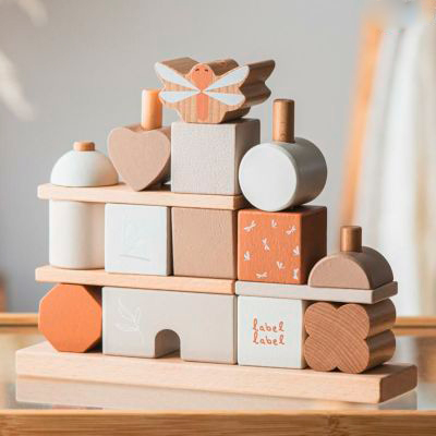 【新発売】スタッキングブロックスハウス（レーベルレーベル）