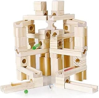 Ms.0 木製ブロック60PCS 積み木 スロープトイ モンテッソーリ 日本国内安全検査済