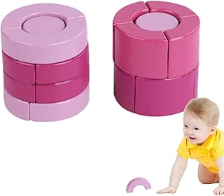 4 ～ 8 歳の子供向けの積み木 - 木製積み木セット - モンテッソーリ ブロックおもちゃ 男の子と女の子向けの早期教育玩具 Foccar