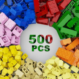 500ピース8色のブロック 基本セット 部品 パーツ大量セット ブランドのブロックと完全互換 ブロックおもちゃ 女の子 男の子 子ども 子供用 パーツ バラ売り 入園祝い 6歳以上