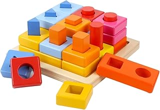 Top Bright 色んな形の学べるつみき 木製 ブロック 積み木 8558 正規品