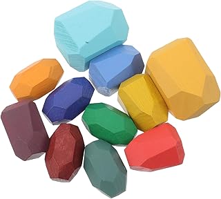 JOINPAYA 1 セット 木製ブロック パーティーゲームのおもちゃ 木製の積み木 木のブロックのおもちゃ 不規則に積み重ねるおもちゃ 積み木を積む 幼児用の積み重ねおもちゃ スタッキングおもちゃ