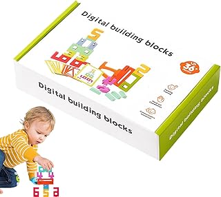 木製の数字を積み重ねるおもちゃ - 子供向けの積み木数字パズル0〜3歳の男の子と女の子向けの認知力の発達と想像力を養う知育玩具幼児用の木製のカウンティングブロックです。天然木の積み木セット。子供向けのインタラクティブな教育用積み木。多機能な数値ビルディングブロック