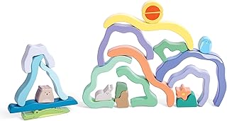 Hape(ハペ) カラフルアーチ（どうぶつ） 4×26×24cm 3才以上 木製 おままごと おもちゃ E0499