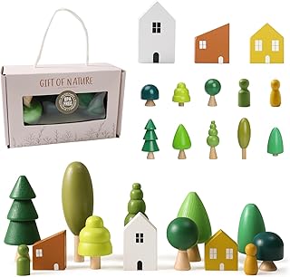 let's make 森シリーズ木製のおもちゃ 積み木 木製おもちゃ 木製玩具 知育玩具 子供 幼児 おもちゃ 誕生日 保育園 入園祝い 贈り物 出産祝い ギフト 13点セット ギフト包装