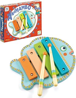 DJECO ジェコ アニマンボシリーズ シロフォン 楽器 おもちゃ 木琴 シロフォン 木のおもちゃ 赤ちゃん 知育玩具 モンテッソーリ 1歳 クリスマス (DJ06001)