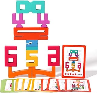 積み木おもちゃ - 子供用木製数字パズル、教育的認知トレーニングゲーム | 0～3歳の男の子と女の子向けの想像力開発ブロック、幼児向けの楽しい学習おも専門知識を養う：数字の木製ブロックは、問題解決能力と分析スキルを向上させ、子供の認知発ちゃ