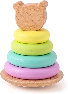 Etucdose 積み木 棒通し 知育玩具 ランキング 木のおもちゃ モンテッソーリ 赤ちゃん 木製 おもちゃ 誕生日プレゼント 男の子 女の子 出産祝い ギフト 子ども 子供 0歳 1歳 2歳 3歳