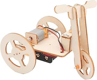 木製ビルディングブロック - 木製パズル、ステム付きポータブル電動三輪車パズル |おもちゃの積み木教材、誕生日、新年、イースター用の小さな木製組 み立てセット