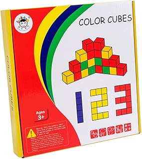 Totority 1 セット 数学のおもちゃ 積み木を積む ビルディングブロック 建築用ブロック スタッキングゲームおもちゃ 空間的思考ブロック 木製