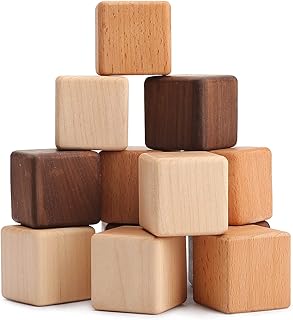 Mamimami Home 積み木 立方体 図形キューブ 木のおもちゃ 立体 木製 ブロック 大きい 安全無塗装 モンテッソーリ 玩具 知育玩具 指先訓練 子供 幼児 おもちゃ 撮影道具 誕生日 保育園 ベビーインテリア 入園祝い 出産祝い ギフト