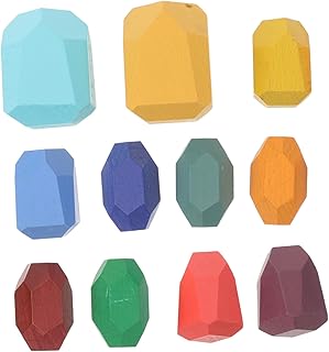 Totority 1 セット 木製ブロック スタッキングおもちゃ 幼児用ブロック 1-3 おもちゃのスタッキングブロックキット 木製の積み木 のブロックおもちゃ 不規則に積み重ねるおもちゃ