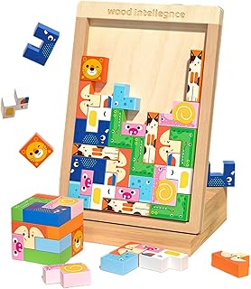 キッズビルディングブロック、キッズビルディングブロックおもちゃ - ビスタプリント スタッキングおもちゃ木製積み木 - 知育玩具 子供向けクリエイティブパズル組み立て玩具