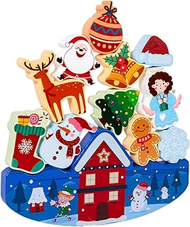 積み木バランスおもちゃの積み木 - 積み木積み木おもちゃ | 積み木木製積み木 |木製積み上げおもちゃ |スタッキングバランスおもちゃ |家庭、学校、旅行用の木製教育バランスおもちゃ