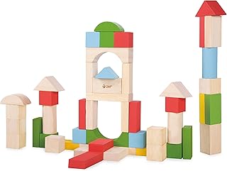 Classic World クラシックワールド ジュニア ブロックス 積み木 ブロック 赤ちゃん カラー 木製 木のおもちゃ 18ヶ月 (CL2073)