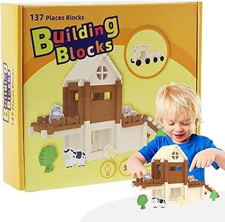 木製積み木、木製積み木 | 幼児用ブロック キッズビルディングブロックセット - 積み木、運動観察、思考、実践スキルのための楽しい幼児用ブロック