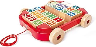 Hape(ハペ) はこべるアルファベットつみ木 23.5×5.3×20.5cm 3才以上 木製 おままごと おもちゃ E0487