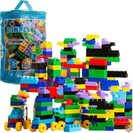 Dimple 大型ブロック 幼児用 子供用 300点セット 積み重ね可能 マルチカラー 連結式 おもちゃ 安全 無毒 プラスチック 明るい色 防水 送料無料
