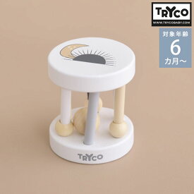 ＼ママ割登録でP2倍／ TRYCO トライコ ローラーラトル TYTRY353008 ガラガラ 木のおもちゃ ベビー 0歳 おしゃれ 赤ちゃん かわいい 知育玩具 音の出るおもちゃ プレゼント