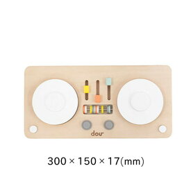 dou?【木のおもちゃ】 little DJ ターンテーブル 木製 楽器 音の出るおもちゃ ヒップホップ 男の子 女の子 プレゼント ギフト リトルDJ ベビー 赤ちゃん 出産祝い ベビートイ カラフル プレゼント 誕生日 リズム 音あそび