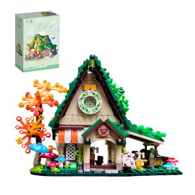 ブロック 童話カフェ ツリーハウス おもちゃ 家 コーヒーショップ 喫茶店 建築 シティ レゴと互換性あり 精巧な贈り物 組み立てキット プレゼント 誕生日 記念日 女の子 男の子 子ども 子供用 大人用 ト知育玩具 人気 DIY 手作り 建物 ツリーハ（6歳以上）