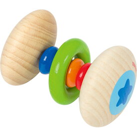 ハイメス レインボーラトル タッチリング ラトル がらがら 木のおもちゃ 赤ちゃん 誕生日 プレゼント 0歳 1歳 男の子 男 女の子 出産祝い ドイツ 誕生日プレゼント ベビー玩具 木製 ガラガラ 音の出るおもちゃ 玩具 クリスマスプレゼント