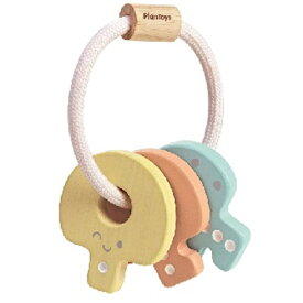 プラントイ キーラトル パステル ラトル がらがら 赤ちゃん 木のおもちゃ 子供 0歳 1歳 誕生日 プレゼント 男の子 男 女の子 女 出産祝い ベビー ガラガラ 幼児 誕生日プレゼント 木製 音の出るおもちゃ 乳児 木製玩具 音 ベビートイ ベビー玩具 6ヶ月 クリスマスプレゼント